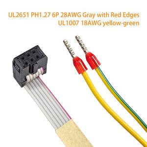Harnais de câblage électronique personnalisé IDC 2.54 vers borne à aiguille, isolé en PVC - Product Image 4