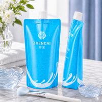 Pochette souple personnalisée avec bec verseur pour liquides et gels, refermable avec bouchon à vis, impression recto-verso, OEM