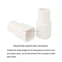 Raccord réducteur carré-rond en PVC YYC pour ligne d'eau avicole, adaptateur de tube carré pour ferme avicole