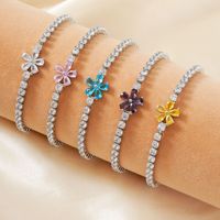 Pulsera de Moda al por Mayor de Latón de Alta Calidad con Baño de Oro de 14k y Zirconia, Brazalete Magnético de Cobre Puro para Mujer