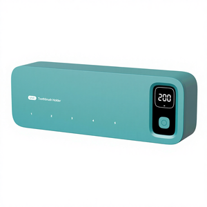 Esterilizador automático de cepillos de dientes, esterilización UVC, secado turbo, operación con un solo botón, herramienta esterilizadora portátil para viajes, hogar y baño - Product Image 1