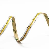 Bande lumineuse flexible COB à CRI90 élevé, 6,5 mm, DC24V, pour éclairage intérieur IP20, décoration, cuivre, télécommande, bande LED