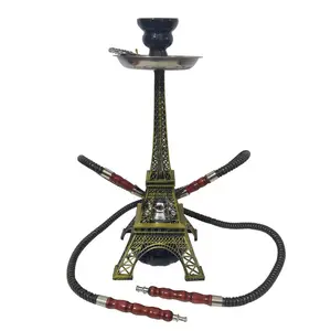 Lvhe haute qualité vente en gros, deux tubes tour Eiffel narguilé Shisha