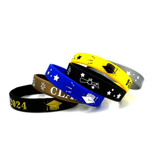 Gran oferta, producción en fábrica, pulsera de silicona, desgaste de eventos, pulseras de goma personalizadas impresas <span class=keywords><strong>para</strong></span> regalo de Graduación - Product Image 1