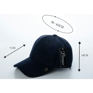Gorra de Béisbol Bernie de 6 Paneles, Ajustable, Unisex, Color Sólido, Casual, con Logotipo Bordado en el Panel Derecho, 58-63 cm - Product Image 1