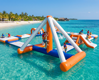 Grande Pyramide Gonflable d'Escalade Personnalisée, Toboggan Gonflable Commercial pour Adultes, Jouets de Parc Aquatique Gonflables, Équipement de Jeu Aquatique