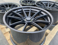 Roues forgées en fibre de carbone 2 pièces d'usine 16 17 18 19 20 21 22 23 24 pouces 5x112 5x114.3 5x120 jantes en alliage d'aluminium