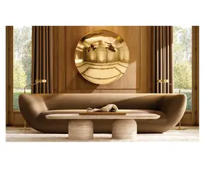 Classique forme spéciale canapé vague salon canapé ensemble ensembles de meubles d'intérieur nuage canapé en bois sectionnel chaise longue maison