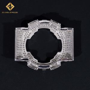 GRA Certificated Large Stock Bussdown Iced Out VVS Moissanite <b>Watch</b> Bezel Custom Made Hip Hop Men <b>Watch</b> Bezel - Product Image 3