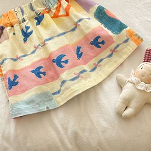Child Star Circle Girls Summer Skirt Breathable Cotton Toddler Preschooler Fashion Skirt With Label And Tags - Product Image 3