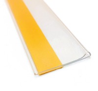 Étiquette de prix en plastique transparent personnalisée, PVC, acrylique, pour présentoir, bande de données, étiquette de prix, porte-étiquette