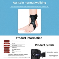 Orthèse médicale AFO pour pied tombant, attelle de cheville réglable à tension réglable, correcteur de pied tombant pour la rééducation post-AVC