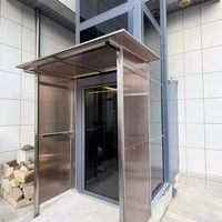 Hızlı Kurulum Alüminyum Profil Çift Vidalı Tahrikli Dişlisiz Çekişli 3 Katlı 400kg Yük Kapasiteli 0.15m/s Hızlı Ev Asansörü