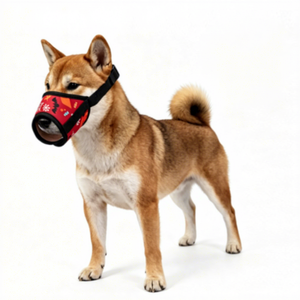 Masque de protection nasale pour animaux de compagnie de Noël, muselière réglable anti-morsure pour chiens et chats, sangle pour la promenade en extérieur - Product Image 2