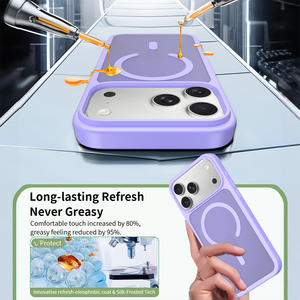 Новый чехол <span class=keywords><strong>2026</strong></span> года с эффектом матовой кожи и функцией магнитной беспроводной зарядки для iPhone 17 16 15 Pro Max - Product Image 5