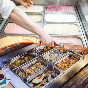 Nhà máy cung cấp tùy chỉnh kích thước đầy đủ Ice Chảo Kem <span class=keywords><strong>gastronorm</strong></span> 100 mét 1/2 thép không gỉ gn Pan container thực phẩm - Product Image 5