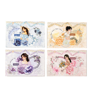 Paquete de pegatinas manuales DIY de 25 uds., Serie de rosas, flor de personaje para decoraciones navideñas - Product Image 6
