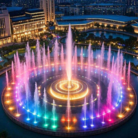 Fontaine musicale pour piscine domestique en acier inoxydable, format mini, installation facile, économie d'énergie, qualité supérieure