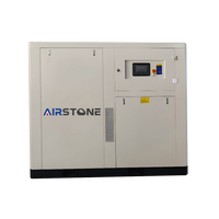 Compresseur d'air à vis sans huile AirStone 55kW 8/10/12.5bar lubrifié à l'eau, portable, avec moteur PLC, pour production industrielle de PET, propre