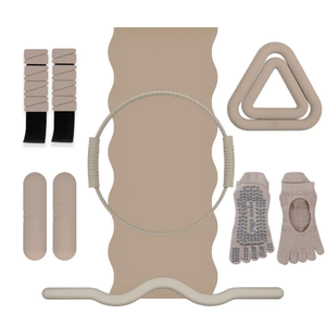 CZFIT Home Fitness Set Gym Yoga <b>Ball</b> & Circle Pilates Ring Stretch Band Resistance Pilates Kit Set Yoga Pilates Accessories - Product Image 2