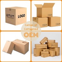 Cajas de Exhibición Cuadradas de Cartón Corrugado Autoarmables con Asa de Cartón Kraft, Hechas con Materiales Reciclados, Impresión a Cuatro Colores, Venta al Por Mayor a Precio Económico