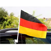 Bandeira de janela de carro alemã wm2022, bandeira de janela lateral do carro