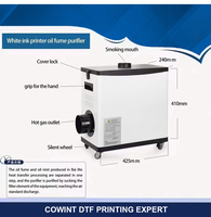 Cowint usine meilleur prix a3 a4 dtf imprimante filtre à fumée purificateur d'air pour dtf four de polymérisation ou secouant la machine à poudre
