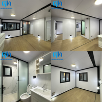 Maisons préfabriquées 40 pieds, 3 chambres, maison modulaire avec cuisine et salle de bain, maison conteneur portable extensible