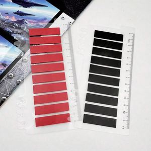 สติ๊กเกอร์ติดโน้ตหลากสีสะดุดตา PET พร้อมไม้บรรทัด 200 แผ่น/ชุด แถบดัชนีสีทึบโปร่งใส จำเป็นต้องมี - Product Image 3