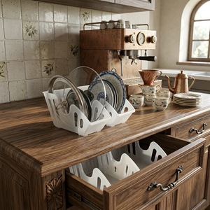 Organisateur de casseroles multifonctionnel, support pour casseroles et couvercles, rangement de cuisine pour économiser de l'espace, support pour couvercles de casseroles - Product Image 3
