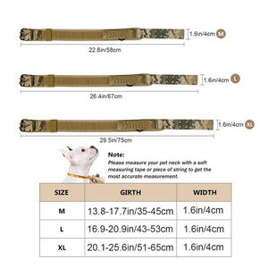 <span class=keywords><strong>Collar</strong></span> y Correa para Perro de Lujo, Personalizados, de Nailon, con Hebilla Metálica Ajustable, Resistentes, para Entrenamiento Táctico - Product Image 5