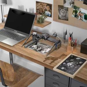 <span class=keywords><strong>ATOMSTACK</strong></span> P7 <span class=keywords><strong>PRO</strong></span> <span class=keywords><strong>40W</strong></span> Grabador láser portátil 200*200MM Perilla de ajuste de altura Z Máquina cortadora de grabado láser para madera y Metal - Product Image 6