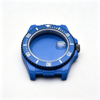 Boîtier de plongée personnalisable en fibre de carbone avec verre saphir pour mouvement NH35/NH36, montre 40 mm disponible en 6 couleurs