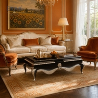 Table basse Noir Argent Draped Swag |   Noir néoclassique de luxe &amp;   Table en argent avec anneau de traction - EKAR