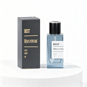 Chai xịt nước hoa thủy tinh trong suốt hình vuông dẹt, dung tích <span class=keywords><strong>30ml</strong></span>, 50ml, 100ml, có vòi xịt và nắp nhựa in lưới - Product Image 2