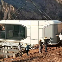 Maison conteneur préfabriquée de luxe respirante de 20 pieds, modulaire et personnalisable pour hôtel, centre commercial, salle de bain, bureau à domicile et usage extérieur