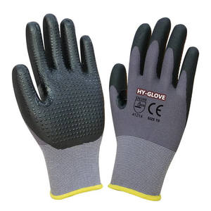 Guantes DE TRABAJO recubiertos de NBR de nitrilo de microespuma de 15g de nailon y LICRA, guantes de montaje de coche automotriz de precisión de microespuma - Product Image 6