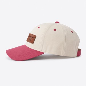Casquette de baseball en sergé de coton 6 panneaux de qualité supérieure avec logo personnalisé en cuir, style classique, streetwear, fabrication OEM ODM - Product Image 3