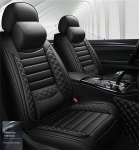 Housses de siège de voiture Xiangta imperméables en cuir, 5 pièces, élégantes, protection du siège conducteur, adaptées à la plupart des SUV et camions, toutes saisons - Product Image 4