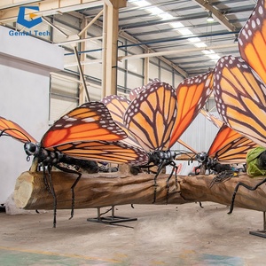 Papillons animatroniques d'insectes de simulation de <span class=keywords><strong>NL</strong></span>-AA24M301 pour le <span class=keywords><strong>parc</strong></span> d'attractions - Product Image 2