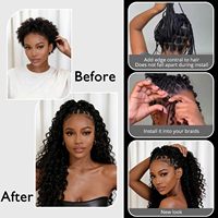 Miracle Knots Haarverlängerungen mit Tiefer Wellentextur, 30 Stränge Synthetische Faser, Leichtgewichtig und Vorgedeelt, Häkelhaar für Schwarze Frauen