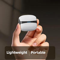 Earphone Nirkabel TWS Semi-In-Ear Baru Kontrol Sentuh Peredam Kebisingan Stereo LED IPX4 untuk Olahraga dan Perjalanan