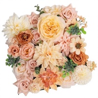 B-929 TIME Fleurs artificielles en soie : Pivoines, Chrysanthèmes bulbeux, Marguerites, Hortensias, Tournesols, Violets, Dahlias, Narcisses, Epiphyllum