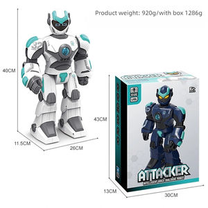 หุ่นยนต์ RC แบบตั้งโปรแกรมได้ของเล่นสำหรับเด็กสมาร์ทรีโมทคอนโทรลเพลงเต้นรำท่าทางควบคุมด้วยเสียงแบตเตอรี่ควบคุมของเล่นแบบโต้ตอบ - Product Image 6