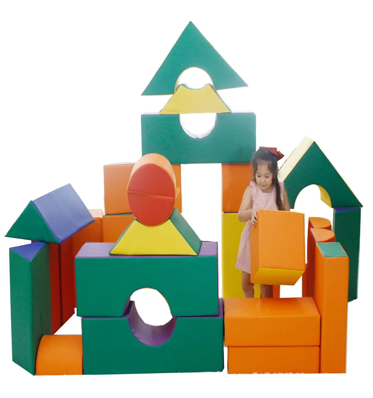 35pcs Gigante Blocos de Construção para As Crianças Brinquedos de Espuma Macia Ideal Da Criança Blocos de Construção de Blocos Macios Brinquedos para as crianças