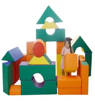 35 Stück Riesen-Weichschaum-Bausteine für Kinderspiel zeug Ideale Kleinkind blöcke Konstruktion Weiche Blöcke Spielzeug für Kinder