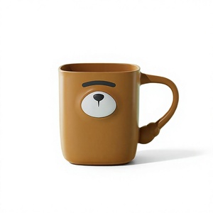 Vaso de Dientes con Diseño de Oso de Dibujos Animados, Vaso para Cepillarse los Dientes con Asa para Baño - Product Image 1
