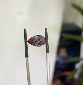 Pietre sciolte di alessandrite di alta qualità viola bluastro di alessandrite da laboratorio a forma di pera da 1ct a 5ct - Product Image 2