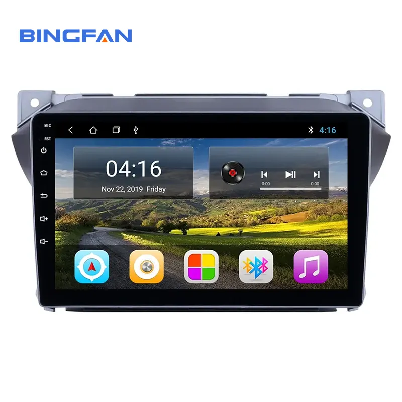 רכב אנדרואיד רדיו נגן GPS נמלה Navigator Quad-core 9 אינץ לסוזוקי אלטו 2009 2010 2011 2012 2013-2016