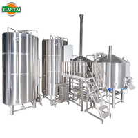 Équipement de fabrication de bière commerciale automatique de brasserie de brasserie de moulin à grains 60BBL 70HL